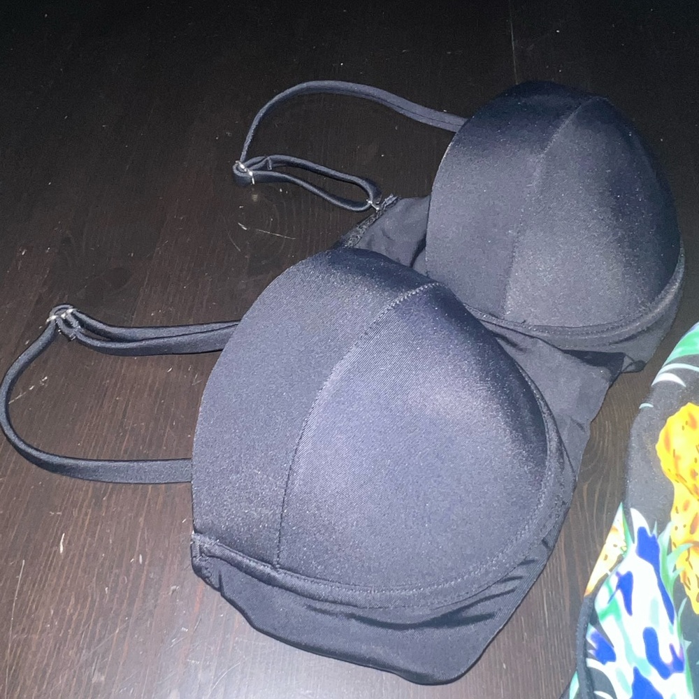 Black Pineapple Print Bikini Set - Picture 2 of 6